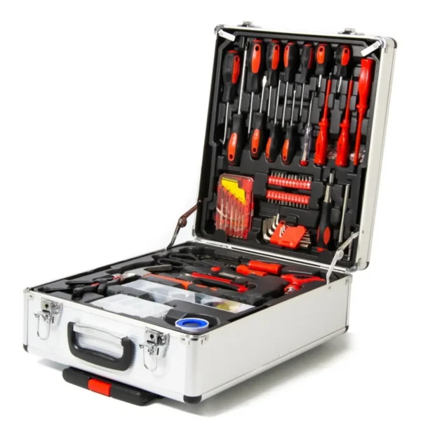 Set Kit De Herramientas Salkor Shh1300 Maletín De Aluminio 130 Pzas Juego Llaves Tubos - Image 6