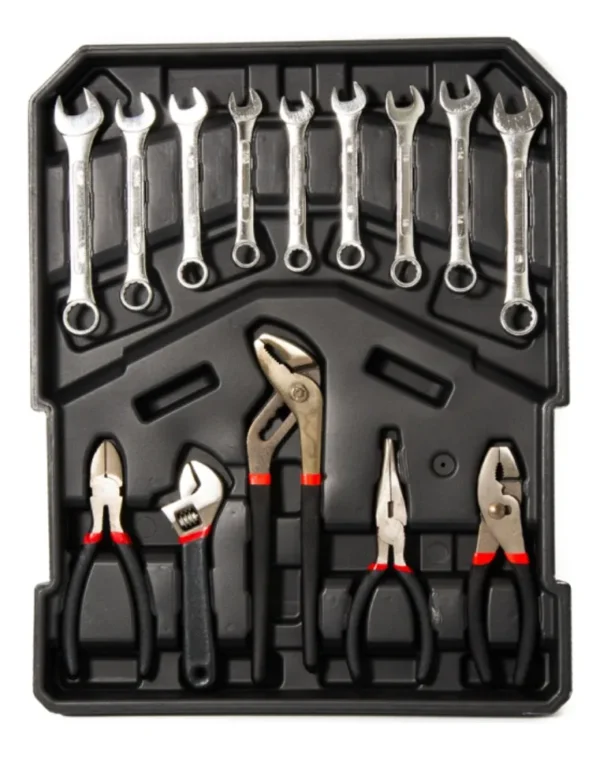 Set Kit De Herramientas Salkor Shh1300 Maletín De Aluminio 130 Pzas Juego Llaves Tubos - Image 7