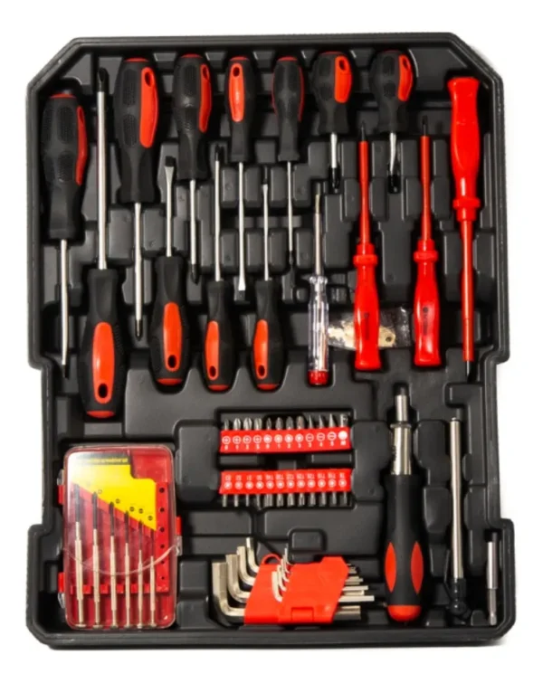 Set Kit De Herramientas Salkor Shh1300 Maletín De Aluminio 130 Pzas Juego Llaves Tubos - Image 8